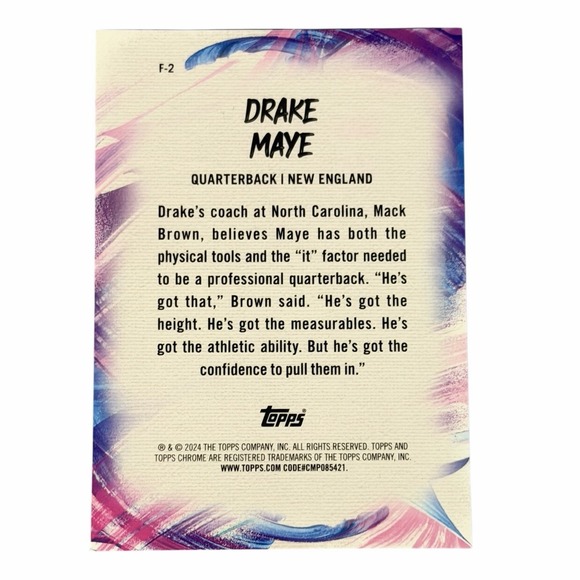 Drake Maye 2024 Rookie 5 Card Collection Lot Panini Topps Super Bowl M/NM READ - Picture 12 of 15